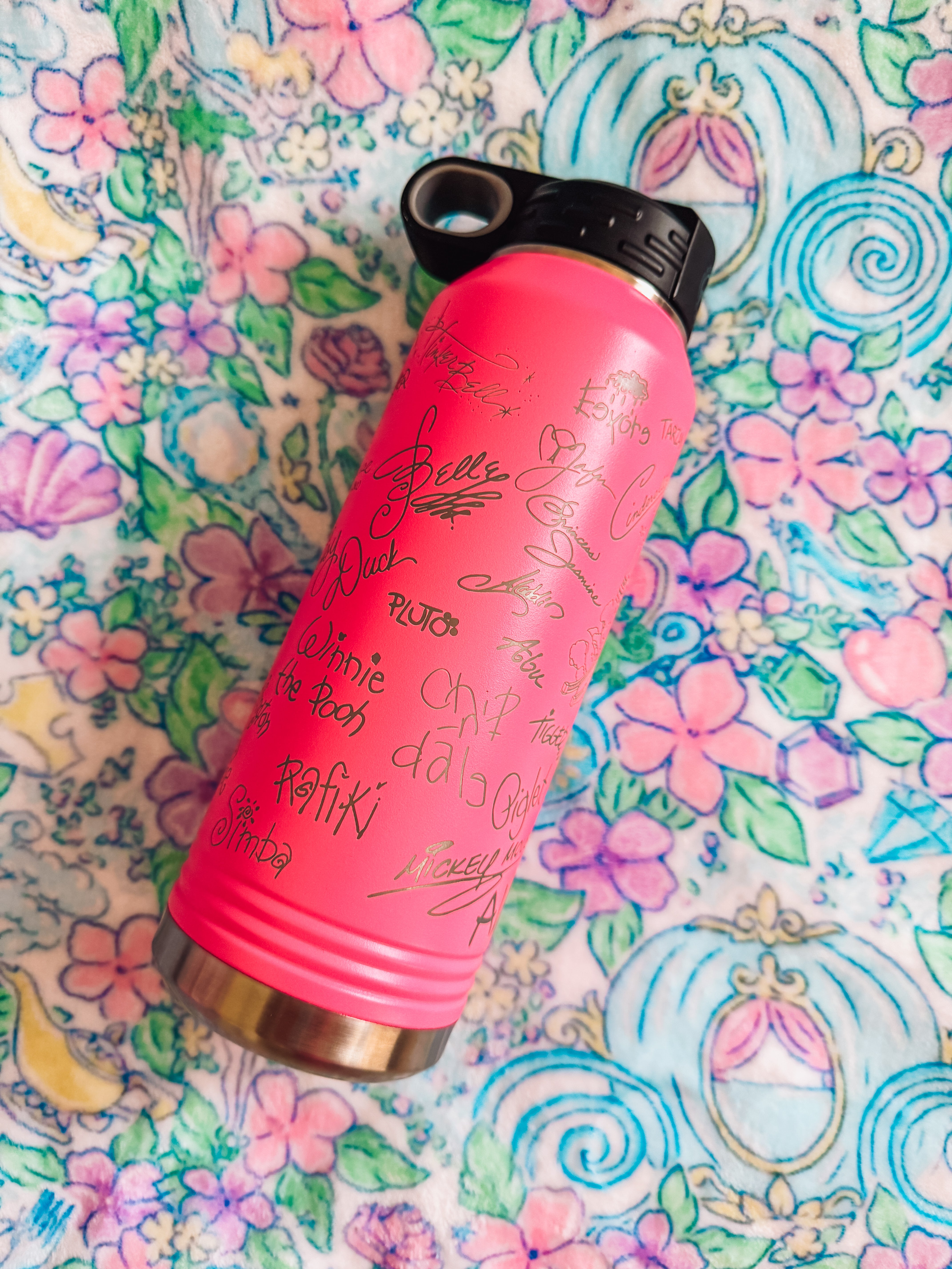 Pink Castle Autograph Water Bottle 32oz